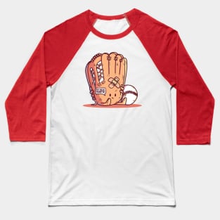 Funny Cartoon Baseball Glove Baseball T-Shirt